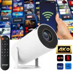 LED projektor Smart TV Android 13 WiFi HD 200 tolli HY300 PRO