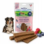 Koerte maiused BALTICA lambaliha ribad vaarikatega, 90 g