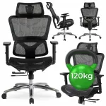 Ergonoomiline must ROYAL p&ouml;&ouml;rlev kontoritool