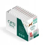 Optimeal m&auml;rg kassitoit veise- ja kalkunilihaga, 12 x 85 g