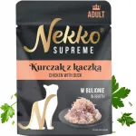 T&auml;iskasvanud kassitoit NEKKO SUPREME kana ja pardilihaga puljongis, 70g