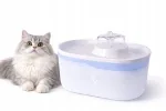 Automaatne joogivesi filtriga kassidele ja koertele, 2,6 l, valge, WF06