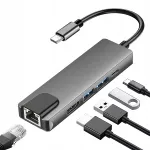 BLOW USB-C adapter, USB 3.0, HDMI 4K, RJ45 LAN