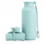 Kokkupandav silikoonpudel 600 ml, BPA-vaba, kergeks reisiks