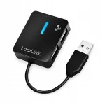USB-jaotus LogiLink, 4 pesa, USB 2.0, LED, Plug&Play