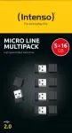 Intenso Micro Line USB m&auml;lupulk, 16GB, 5 tk komplekt