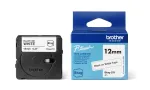 Etiketipael BROTHER TZe-231, 12 mm x 8 m, must valgel
