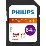 Philips SDXC m&auml;lukaart 64GB 80MB/s Class 10 UHS-I U1