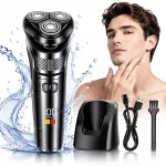 Meeste 3D habemenuga, 3 pea, veekindel, USB, trimmer, LCD