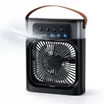 Kaasaskantav vaikne &otilde;huniisutaja-ventilaator 3in1, must, USB
