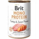 Koerakonservid Brit Mono Protein 400 g, kalkun maguskartuliga