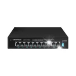 PoE v&otilde;rgul&uuml;liti, 8 PoE porti, 2 uplink RJ45, 10/100/1000Mbps, 120W, kuni 300 m, sobib kaameratele