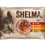 Teraviljavaba m&auml;rg kassitoit, 4 maitset, 4x85g, Shelma