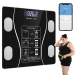 Anal&uuml;&uuml;tilised kaalud BEDEE Smart Bluetoothiga, 13 parameetrit, 180 kg, klaasist