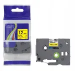 Brother P-Touch TZe-631 isekleepuv lint, 12 mm, kollane, 8 m, must tr&uuml;kk