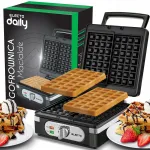 Vahvlipann 2200W temperatuuri reguleerimisega ELECTO XXL, 2 suurt vahvlit