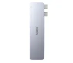 USB-C jagaja BASEUS UltraJoy 6-&uuml;hes MacBookile, 40 Gb/s, HDMI 4K, Thunderbolt, SD, TF