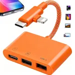 SD MicroSD TF USB-C Lightning USB-A 3in1 kaardilugeja arvutile ja telefonile
