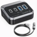 USB 3.2 Gen2 4-pesaline USB-jaotur, &uuml;hilduv MacBooki ja iMac-iga