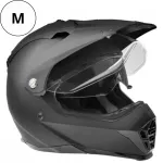Motokrossi kiiver WL-901 M, matt must, p&auml;ikesesirmiga ja klaasiga