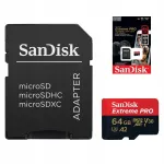 Sandisk microSD Extreme Pro 64GB m&auml;lukaart 200MB/s