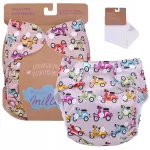 Taaskasutatavad PUL SIMED DIAPER POCKET m&auml;hkmed 1 sisuga Scooters Colors