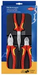 Tangid KNIPEX 00 20 12, 3 osa, isoleeritud, VDE
