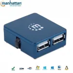 USB jagaja Manhattan, 4 porti, USB 2.0, micro