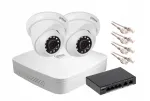 IP videovalvekomplekt DAHUA NVR koos 4MP kuppelkaameratega