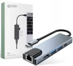 Adapter HUB USB-A, USB-C, HDMI, Ethernet LAN (RJ-45)