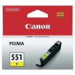 CANON CLI551Y kollane tindikassett, sobib iP7250/MG5450/MG6350