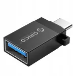 USB-C kuni USB-A 3.1 adapter, must, alumiinium, OR