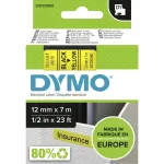 Kleepuv lint DYMO 45018 S0720580, 12 mm, kollane musta kirjaga