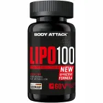 Rasvap&otilde;letaja BODY ATTACK Lipo 100, 60 kapslit
