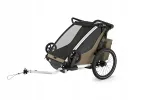 Kahekohaline laste jalgrattak&auml;ru Thule Chariot Cross 2, khaki
