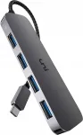 USB-C jagaja Uni, 4 USB 3.0 porti, v&auml;ga &otilde;huke