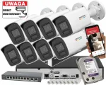 Videovalve komplekt Hikvision 8 IP kaameraga DS-2CD1067G2H-LIU, 6 Mpx