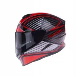 Mootorratturi kiiver SUOMY STELLAR CRUISER, punane/must, suurus L