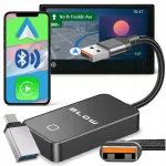 Juhtmevaba CarPlay ja Android Auto adapter WiFi, Bluetooth ja USB C adapteriga