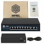 INPREL INP-10-8GT-110 v&otilde;rgul&uuml;liti, 10 porti, PoE, 8+2, 10/100/1000Mbps
