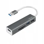 USB-jaotus LogiLink, 3 USB 3.0 pesa, SD ja microSD lugeja, 5 Gb/s