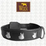Koera kaelarihm WOZA Shepherd 3,8/60, naturaalne nahk, 3 kihti, 43&ndash;53 cm