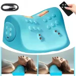 Kaela massager soojenduse ja EMS-iga, 3 massaažirežiimi, 1500 mAh, puldiga