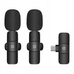 Traadita mikrofonide komplekt Puluz 2x, suunamata lavalier, USB, 20 m