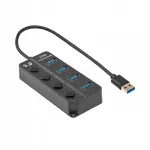 Akyga AK-AD-33 USB jagaja, 4x USB 3.0, aktiivne