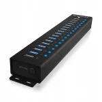 USB-jaotur IcyBox IB-HUB1717, 16+1 USB &uuml;hendust