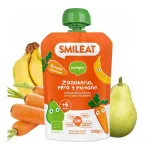 &Ouml;koloogiline puuviljap&uuml;ree segu SMILEAT, pirn, banaan, porgand, lastele alates 6 kuud, 100 g