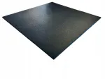 Kummist spordimatt, 100&times;100 cm, 1,5 cm, libisemiskindel, must