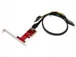 PCIe 4x plaat Oculink SFF-8612 &uuml;hendusega SSD-le, 1 m kaabel, KALEA-INFORMATIQUE