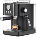 Espresso kohvimasin termomeetri ja piimavahustiga, 20 bar, 1,8 l